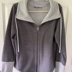 Tommy Bahama Women's Two-Tone Gray Knit Jacket